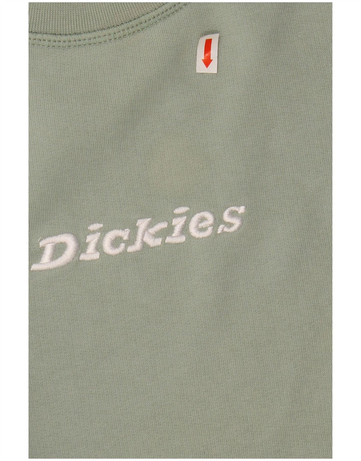 DICKIES Damen-Sweatshirt mit übergroßem, bauchfreiem Grafikmuster, Gr. 14, Mittelgrün