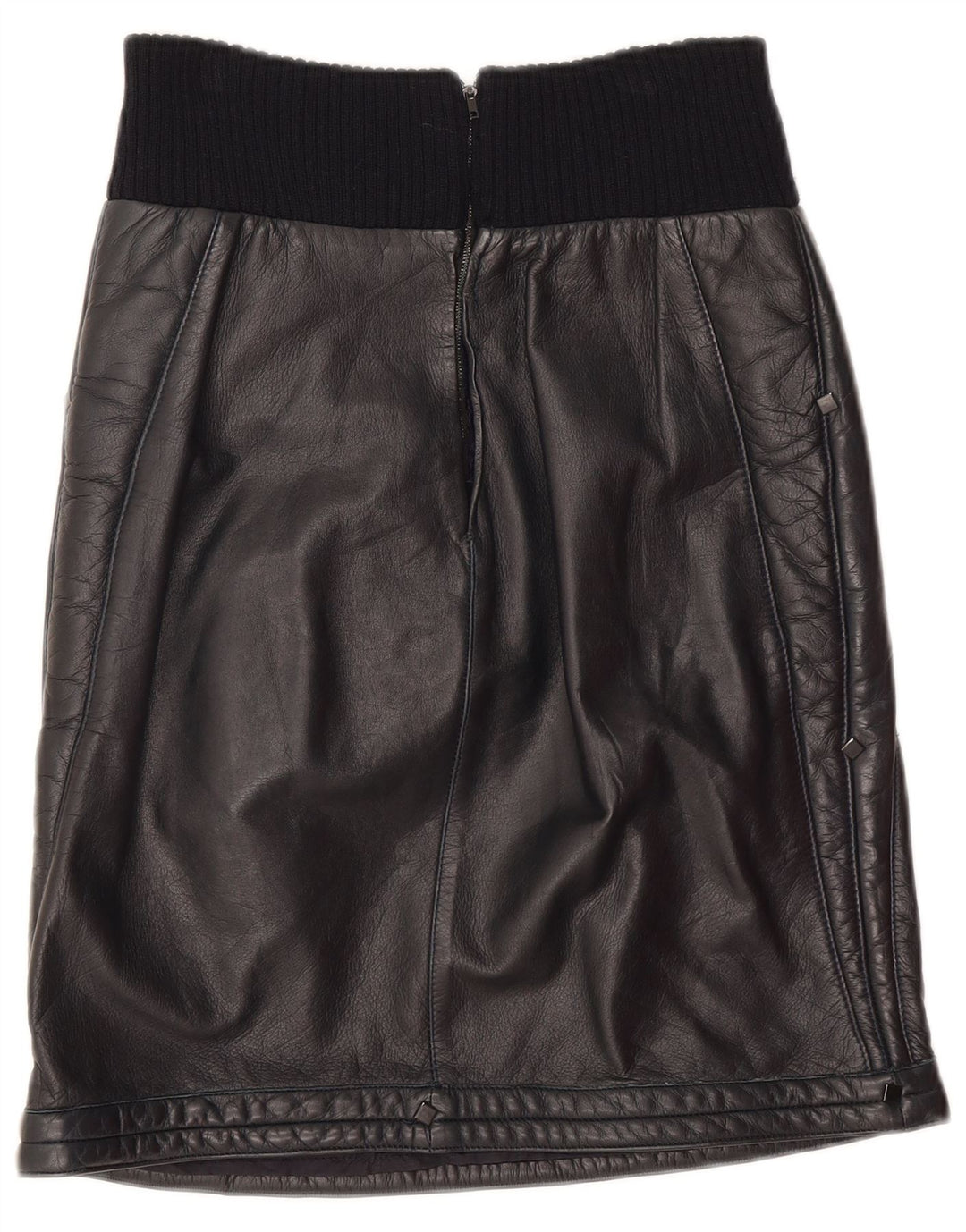 Complice Damen Lederrock W26 Small Schwarz