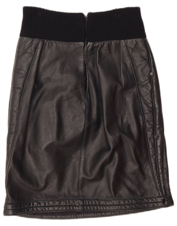 Complice Damen Lederrock W26 Small Schwarz
