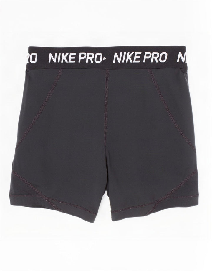 Nike Mädchen Dri Fit Graphic Sport Shorts 10–11 Jahre Mittelschwarzes Polyester