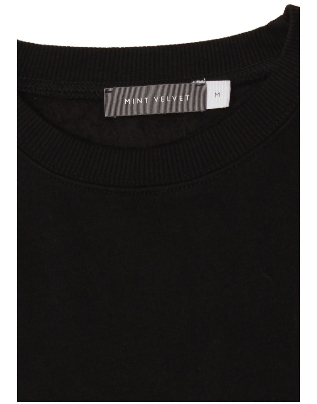 MINT VELVET Damen Sweatshirt Pullover UK 14 Medium Schwarz