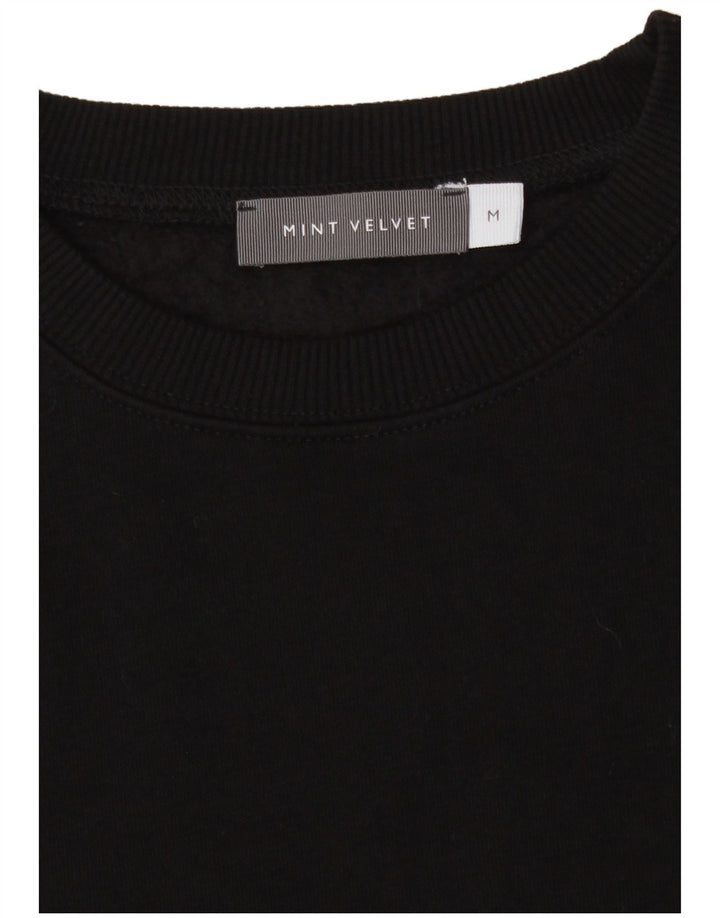 MINT VELVET Damen Sweatshirt Pullover UK 14 Medium Schwarz