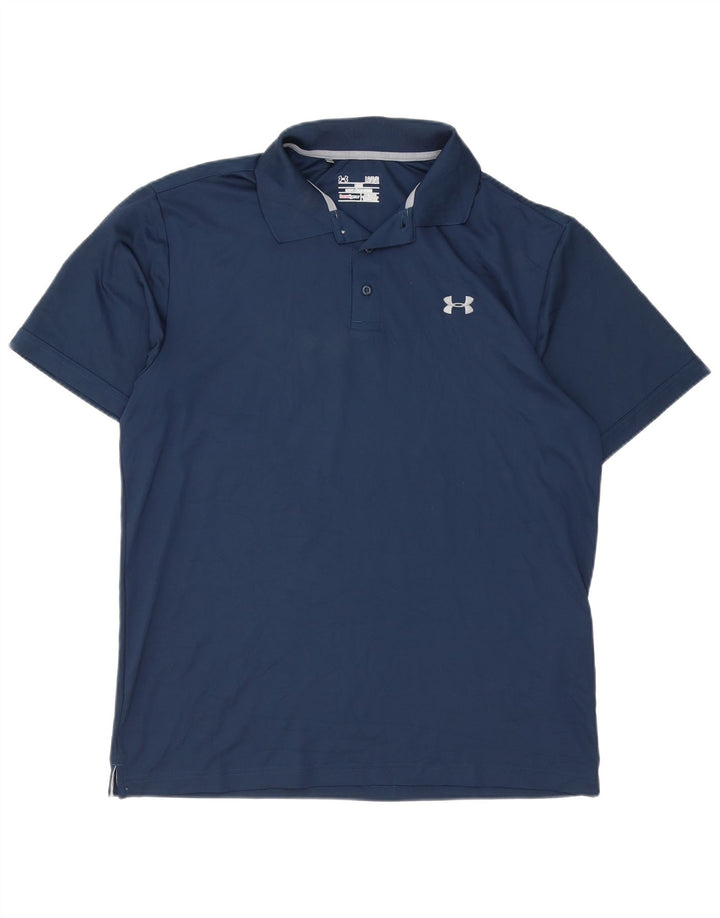 Under Armour Herren Heat Gear Poloshirt, großes marineblaues Polyester