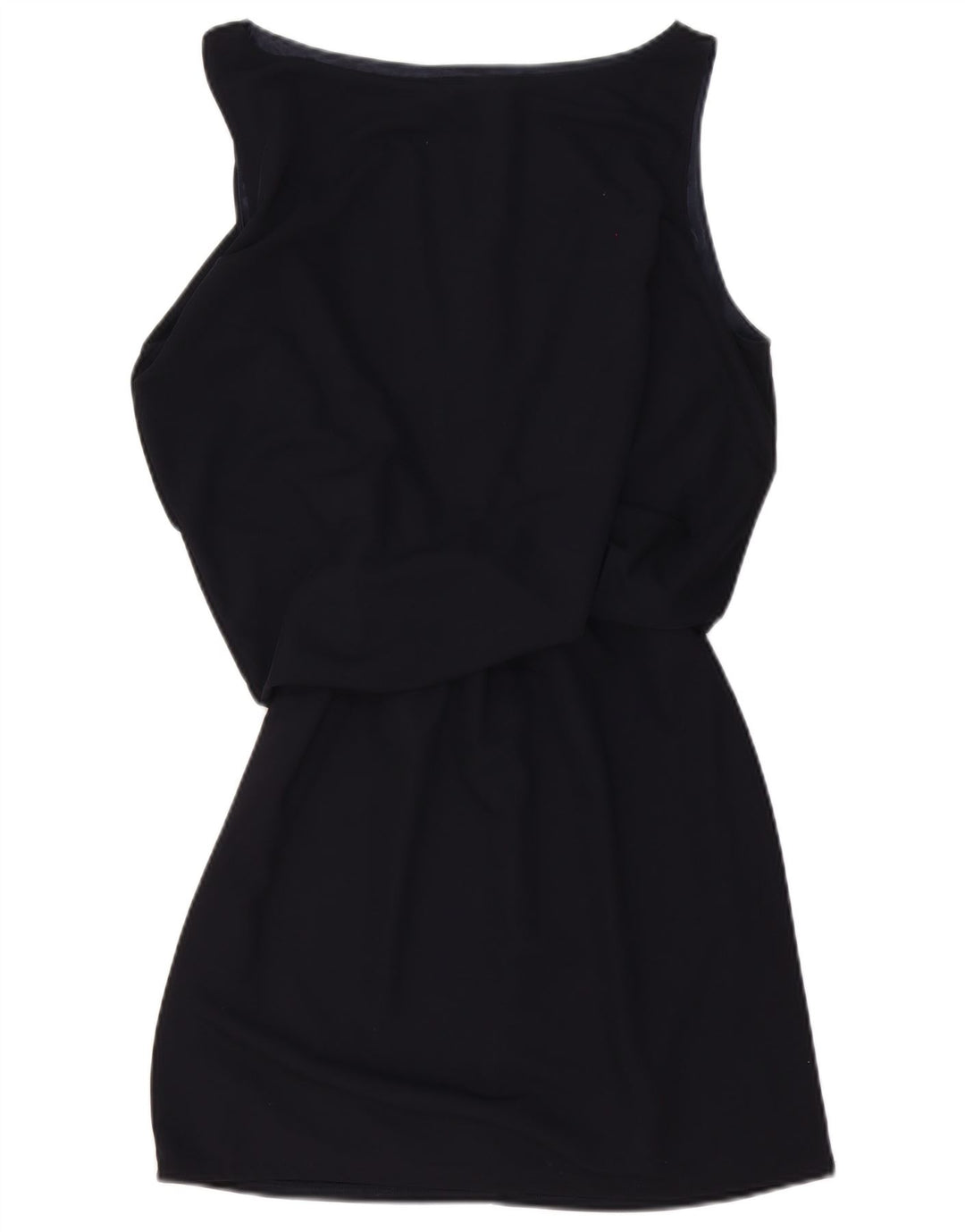 Zara Damen Ärmelloses Etuikleid UK 14 Mittel Marineblau