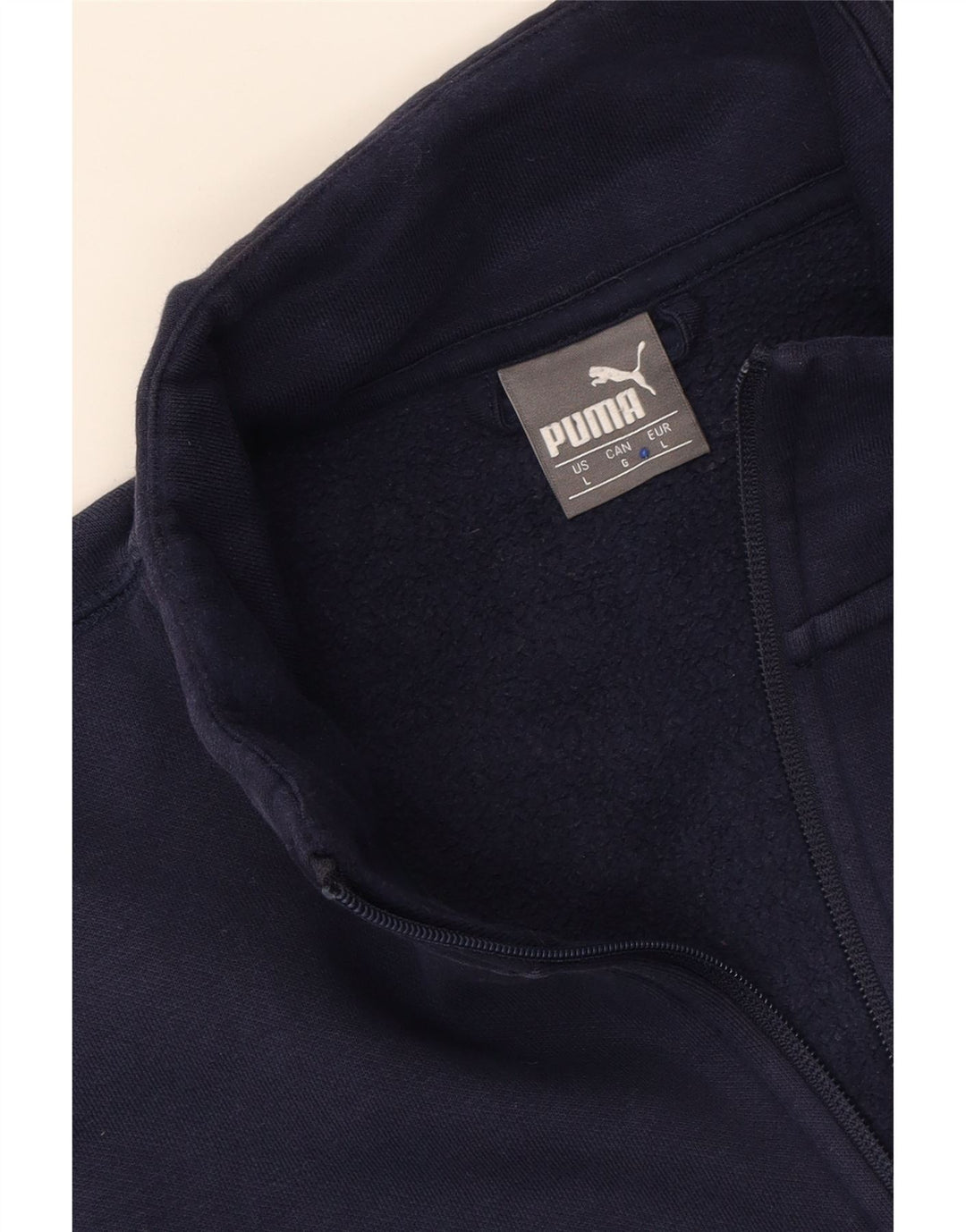PUMA Mens Tracksuit Top Jacket Large Navy Blue Cotton Vintage Puma and Second-Hand Puma from Messina Hembry 