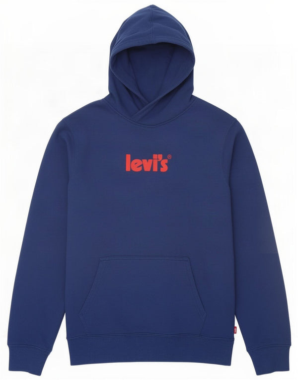 Levi's Jungen-Pullover mit grafischem Kapuzenpullover, 13–14 Jahre, XL, Marineblau, Baumwolle