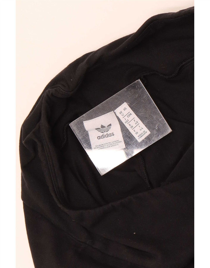 Adidas Damen Graphic Leggings UK 12 Medium Schwarz
