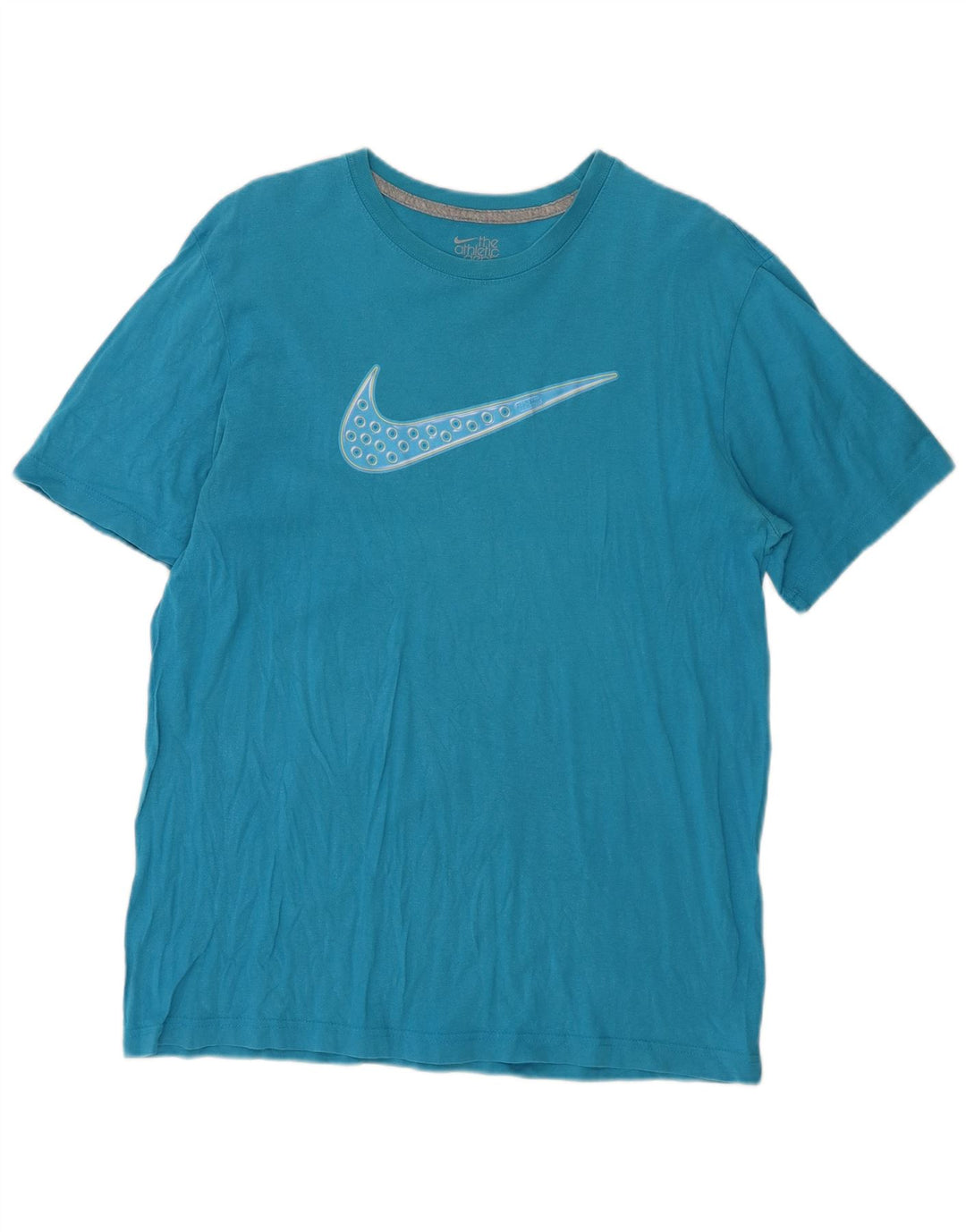 NIKE Herren-T-Shirt mit normaler Passform, Grafik, Größe L, Blau