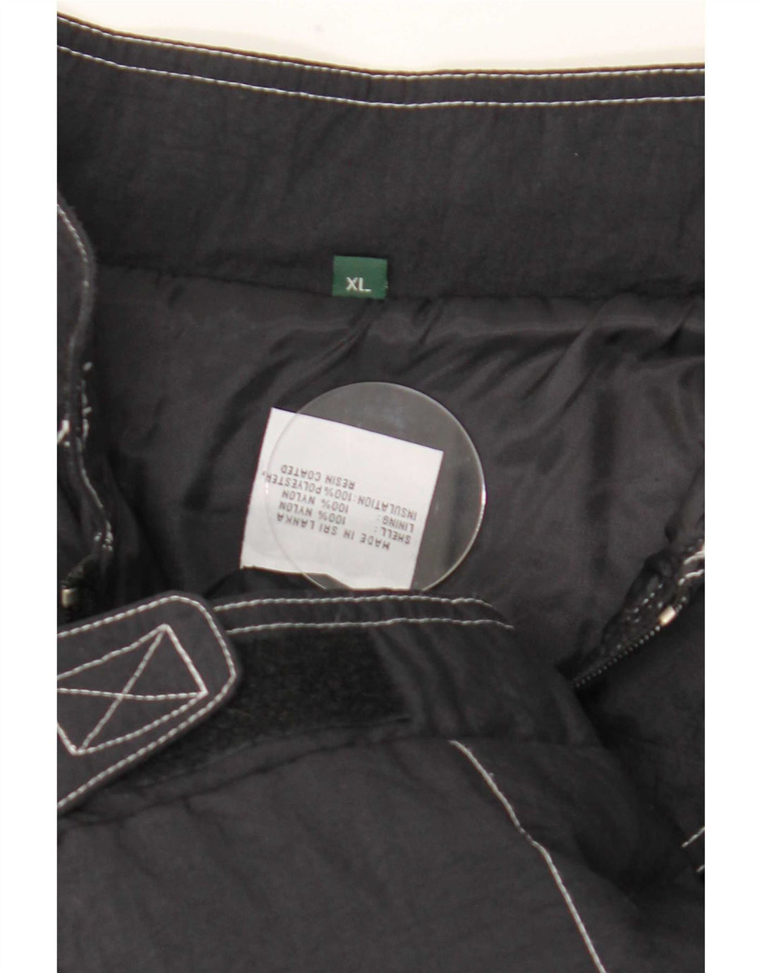Formel-1-Herren-Racer-Jacke mit Grafik, UK 42, XL, schwarz kariertes Nylon