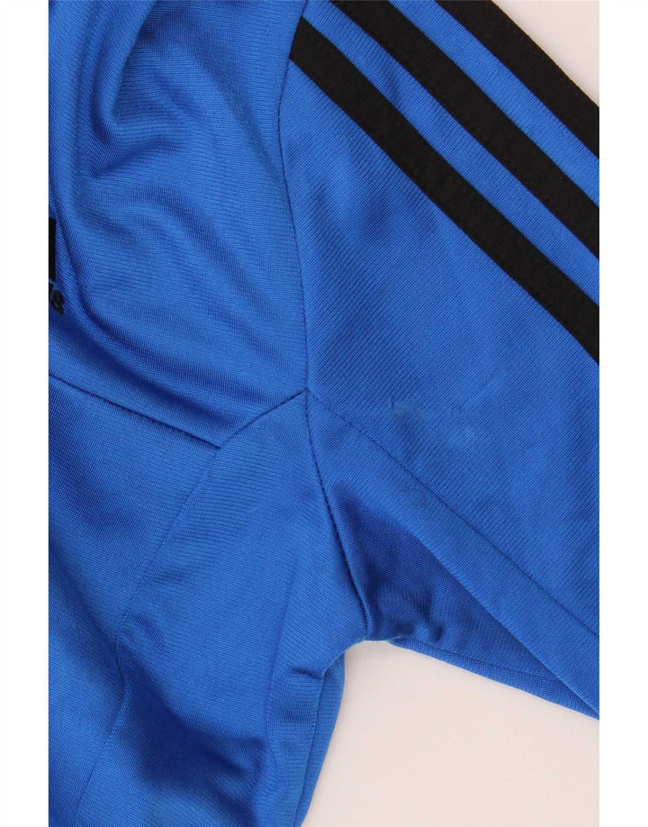 Adidas Jungen Trainingsanzug Top Jacke 11-12 Jahre Blaues Polyester