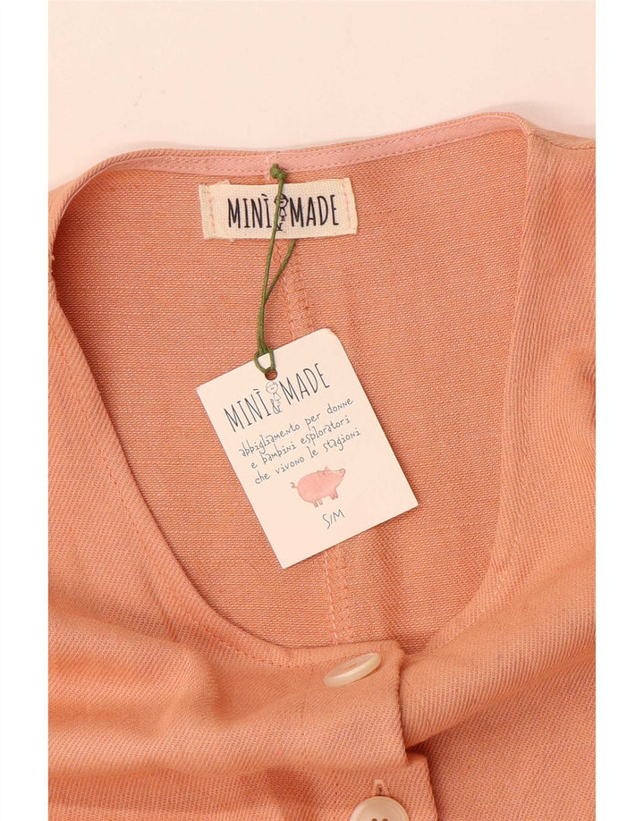Vintage Damen Overall UK 10 Small Orange
