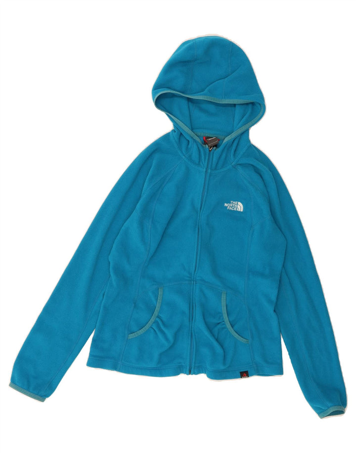 THE NORTH FACE Womens Hooded Fleece Jacket UK 10 Small Blue Polyester Vintage The North Face and Second-Hand The North Face from Messina Hembry 