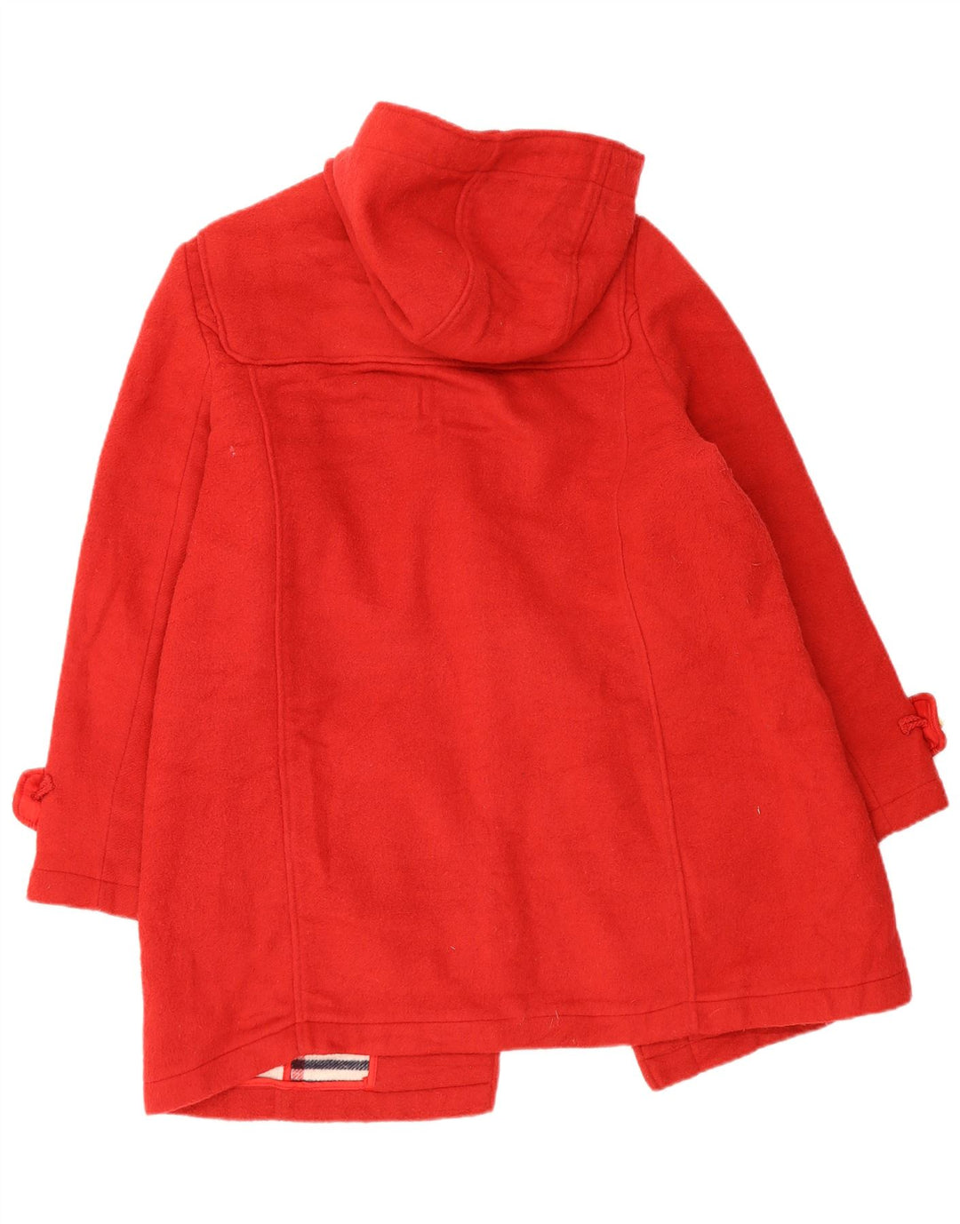 Marks & Spencer Damen-Dufflecoat mit Kapuze, übergroß, UK 18, XL, rotes Polyester
