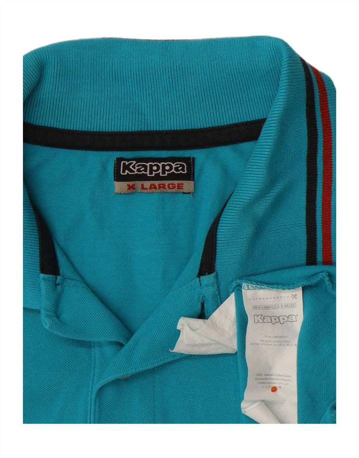 KAPPA Mens Polo Shirt XL Blue Cotton Vintage Kappa and Second-Hand Kappa from Messina Hembry 