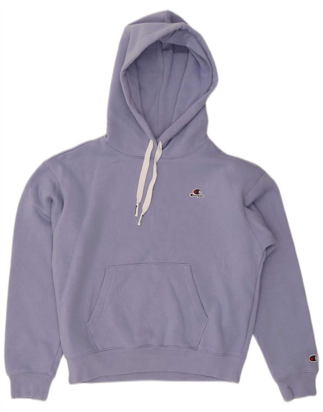 CHAMPION Damen Kapuzenpullover UK 14 Mittelblaue Baumwolle