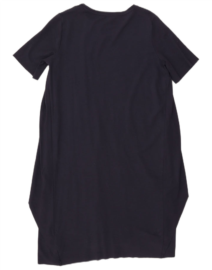Cos Damen Zeltkleid UK 14 Medium Marineblau Viskose