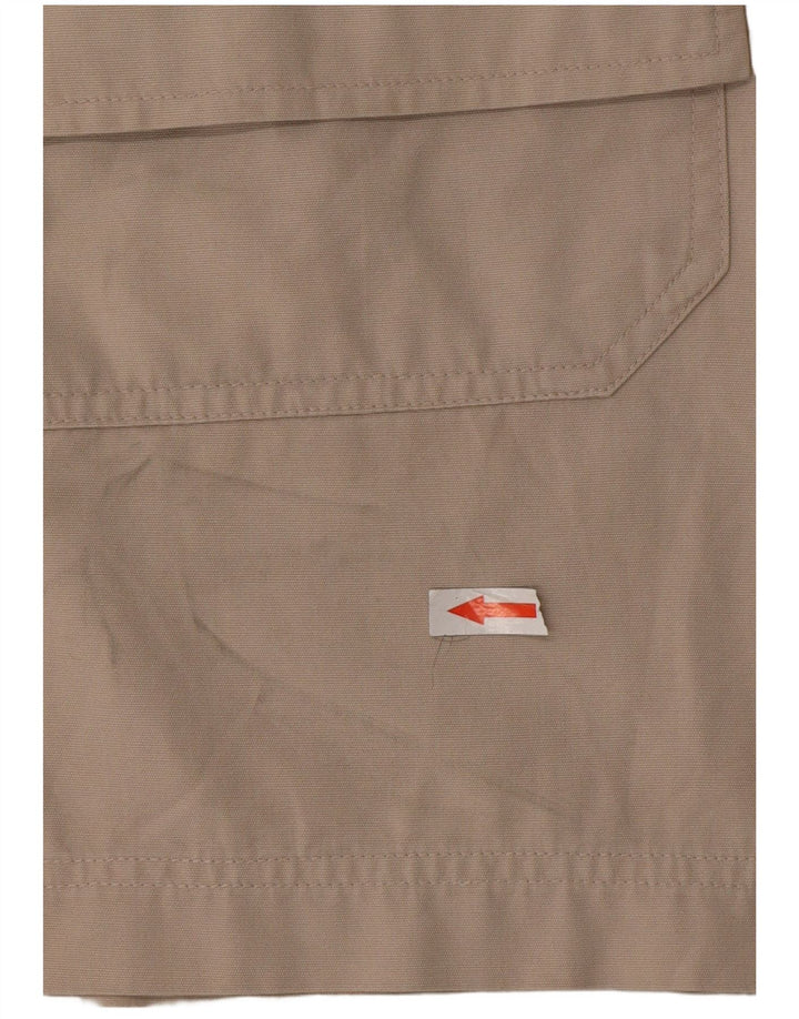 Vintage Herren Cargo Shorts Medium W32 Beige Baumwolle