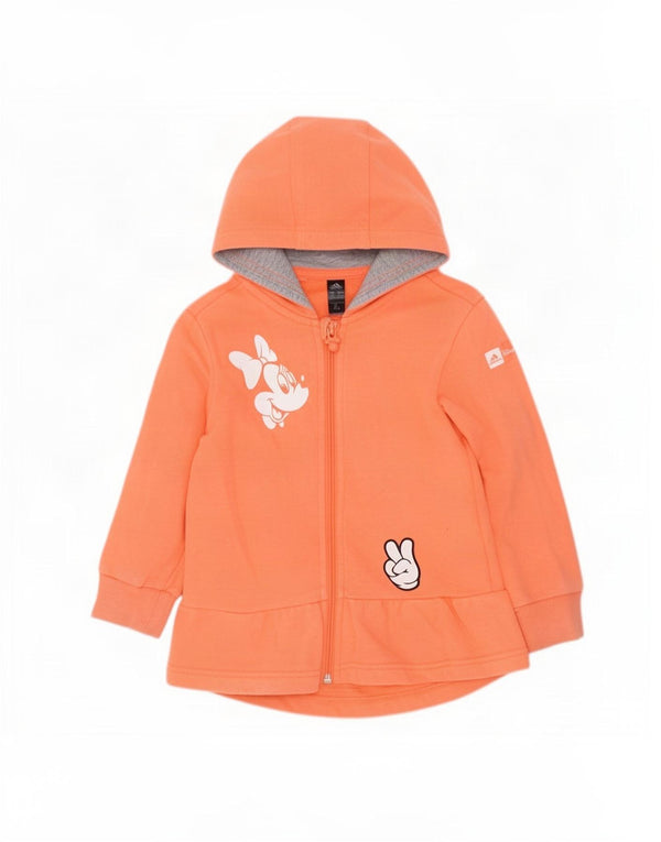 Adidas Baby-Mädchen Disney Graphic Zip Hoodie Pullover 18–24 Monate Orange