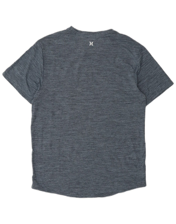 Hurley Herren-T-Shirt mit Grafik, Mittelgroßes Marineblau meliertes Polyester