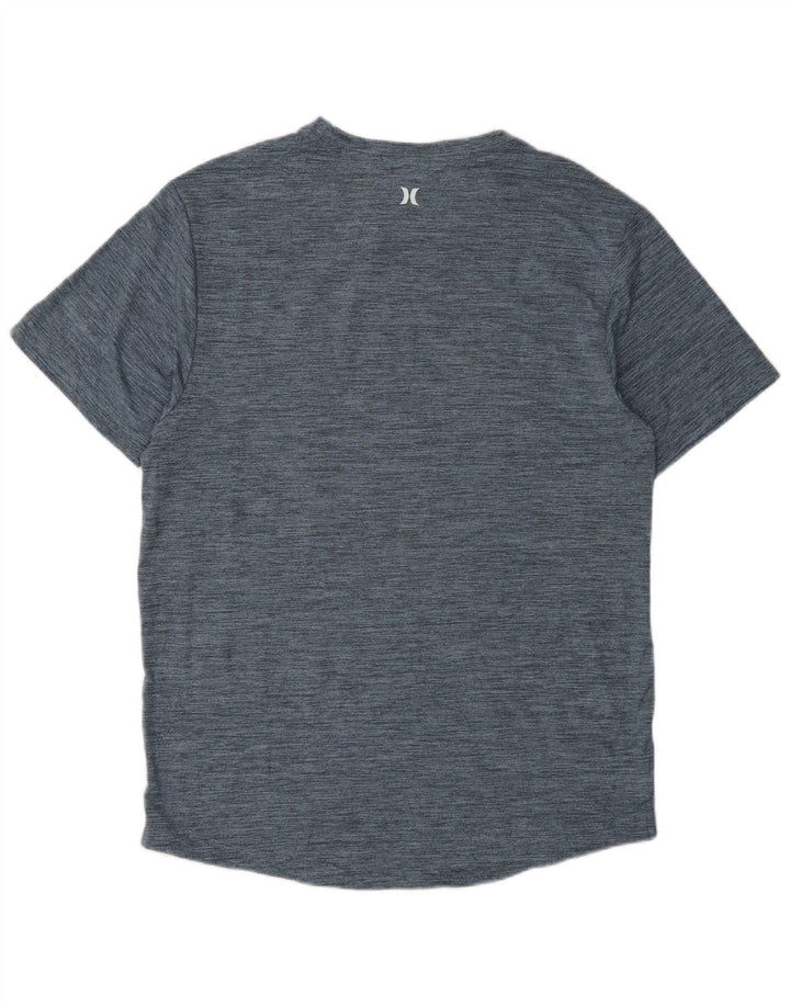 Hurley Herren-T-Shirt mit Grafik, Mittelgroßes Marineblau meliertes Polyester