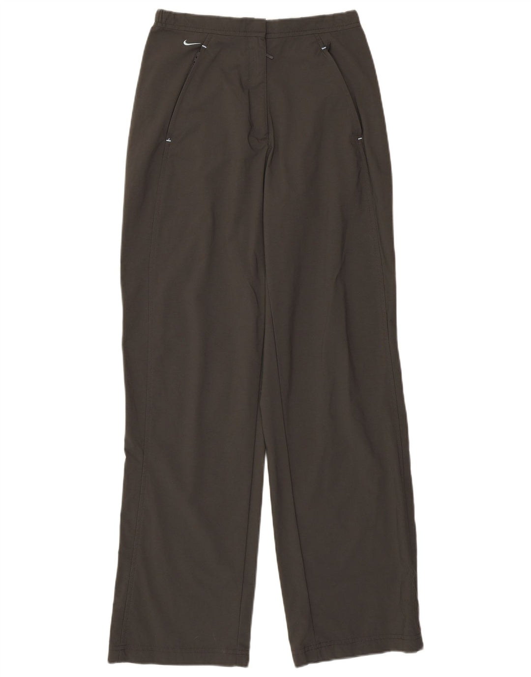 Nike Damen gerade Hose UK 8/10 Small W26 L29 Grau Polyester