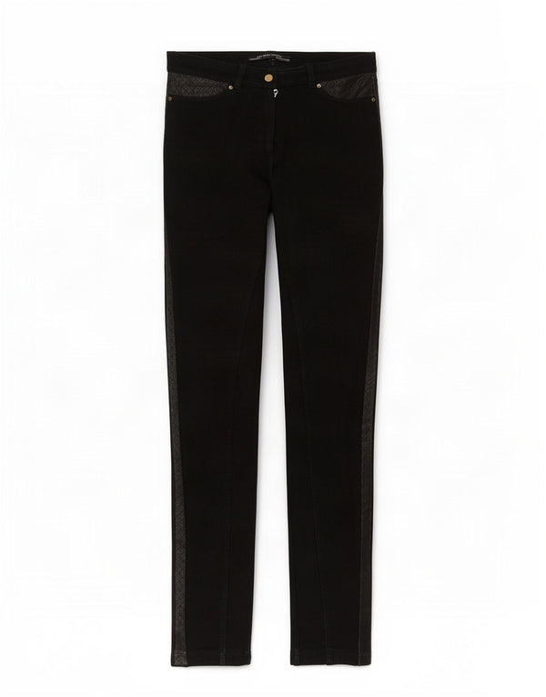 Zara Skinny-Freizeithose für Damen, Größe M, W28, L28, Schwarz