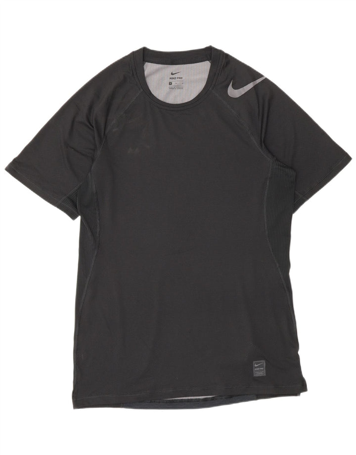 Nike Herren T-Shirt Top Medium Schwarz Polyester