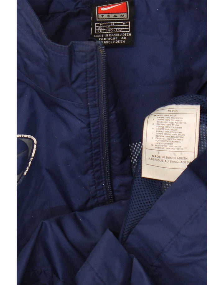 Nike Regenjacke für Jungen, 10–11 Jahre, mittelblaues Nylon, mittelblau