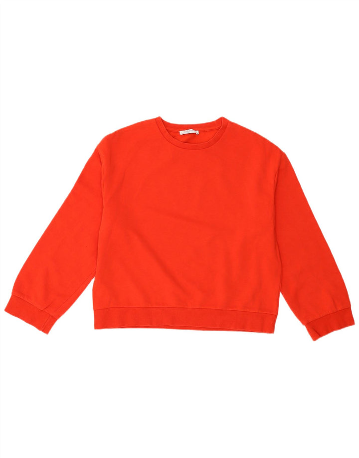 ZARA Damen Sweatshirt Pullover UK 10 Small Rot