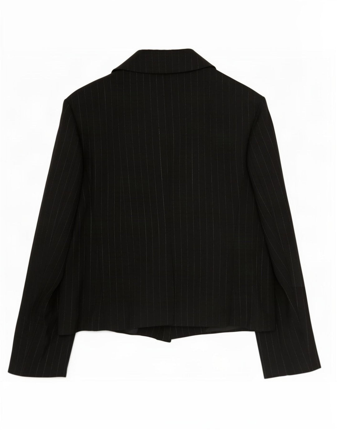 Marks & Spencer Damen-Blazer mit 1 Knopf, Gr. 12, mittelschwarz gestreift