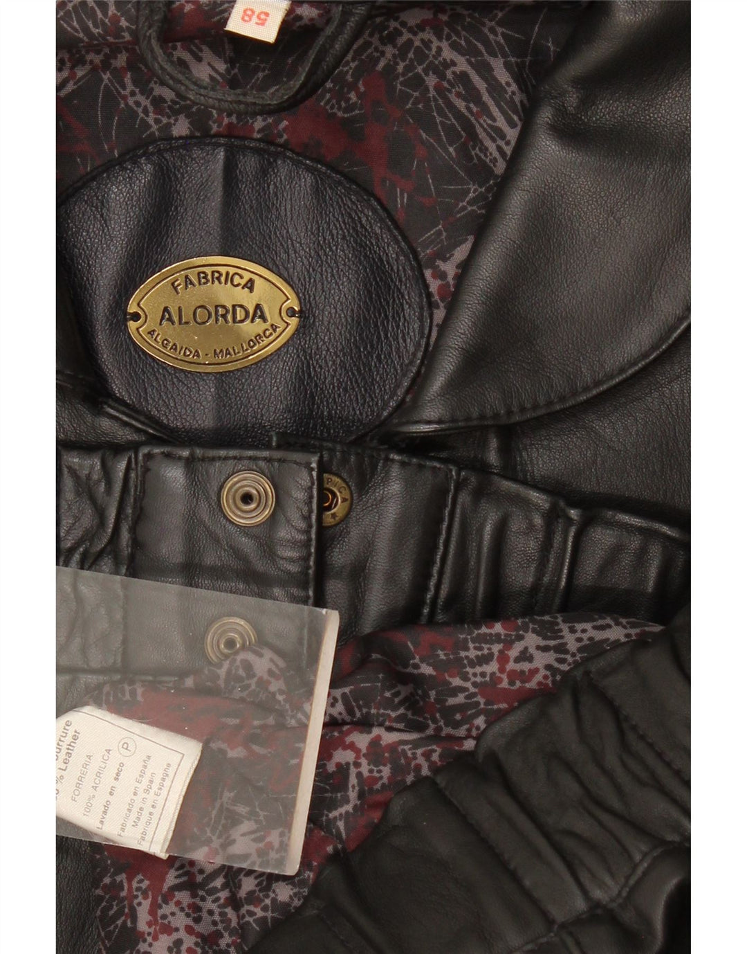 Vintage Herren Lederweste IT 58 3XL Schwarzes Leder