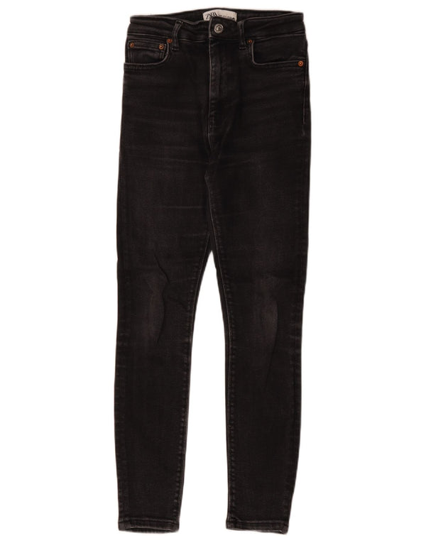 Zara Damen Skinny Jeans EU 36 XS W26 L26 Schwarz