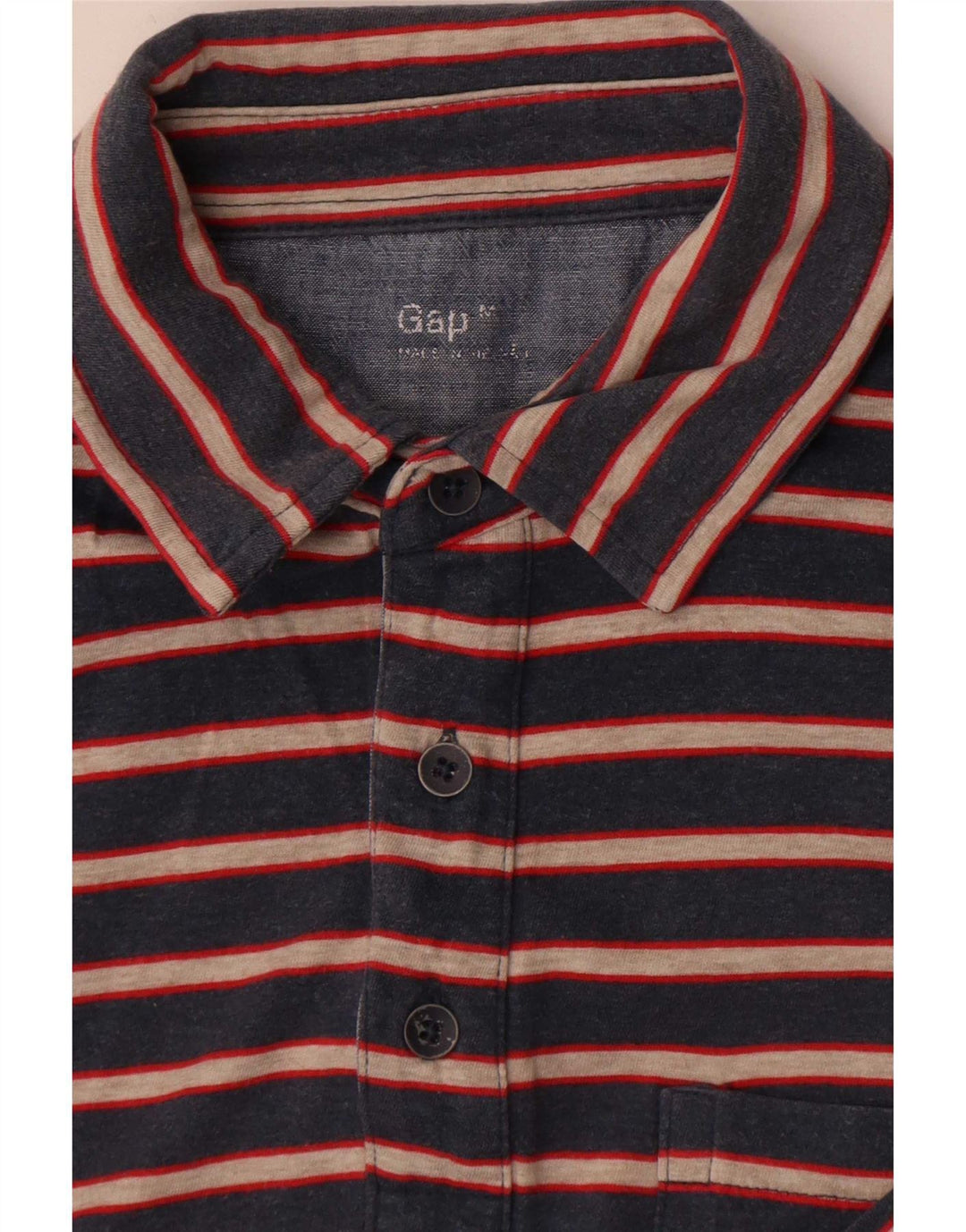 Gap Herren Poloshirt Medium Marineblau gestreift