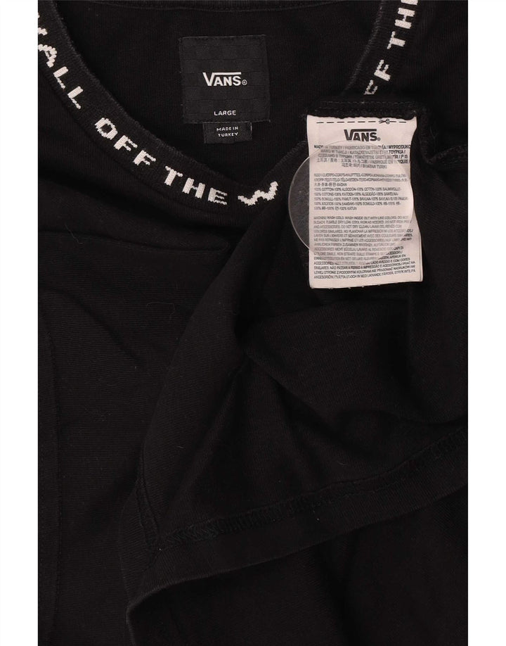 Vans Herren-T-Shirt mit Grafik, Größe L, Schwarz, Baumwolle