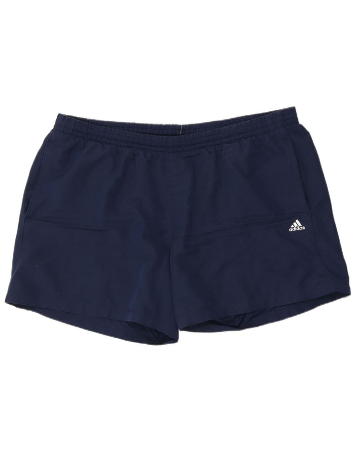 ADIDAS Mens Climalite Sport Shorts 2XL  Navy Blue Polyester