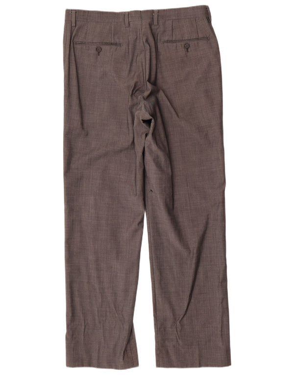 Marks & Spencer Herren Autograph Gerade Anzughose W34 L31 Graue Wolle