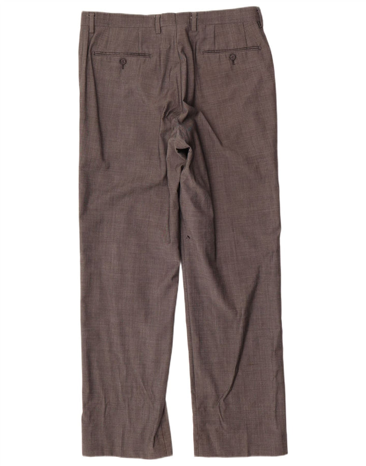 Marks & Spencer Herren Autograph Gerade Anzughose W34 L31 Graue Wolle