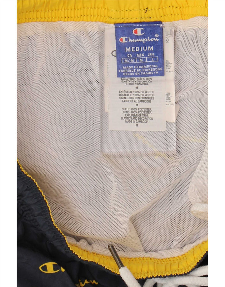 Champion Herren-Badeshorts mit Grafik, mittelgroß, Marineblau, Polyester
