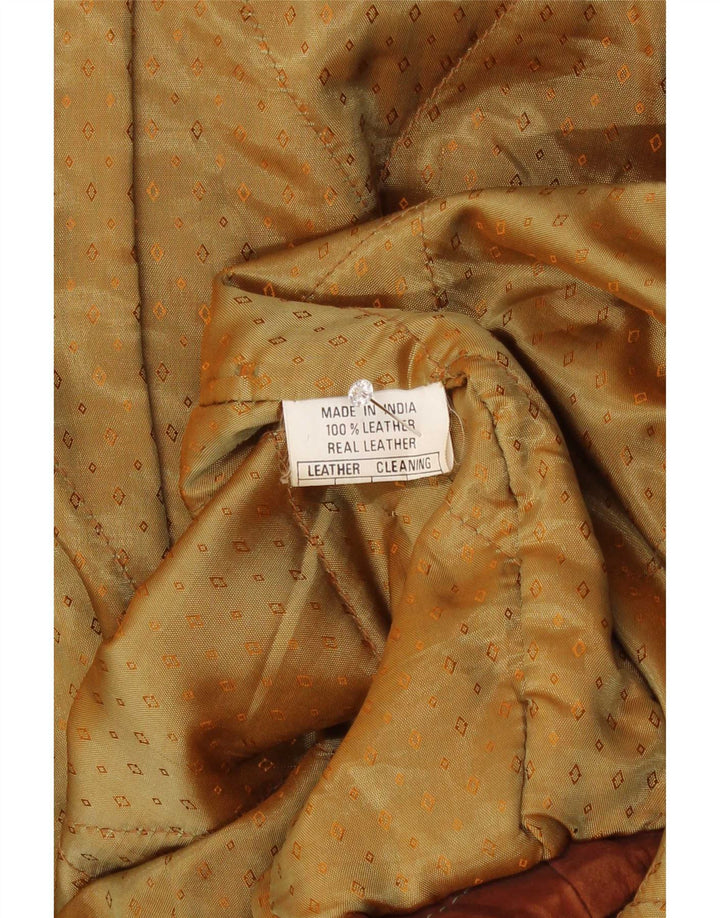Vintage Herren Lederjacke UK 40 Large Braun