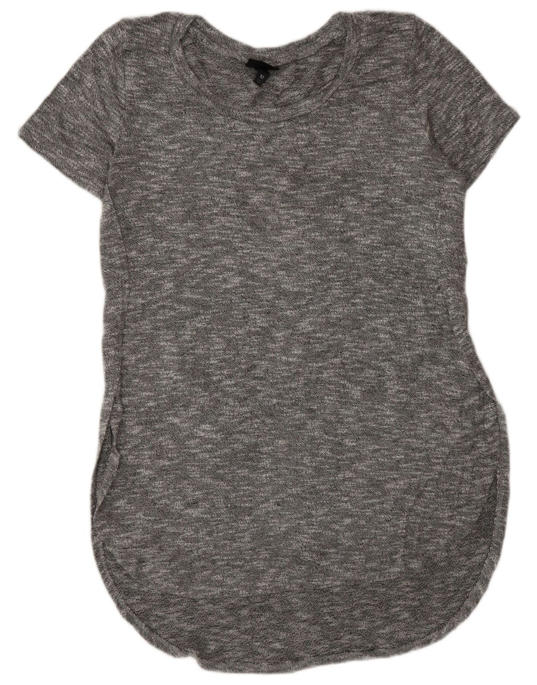 MOSSIMO Damen T-Shirt-Kleid UK 14 Mittelgrau meliertes Viskose
