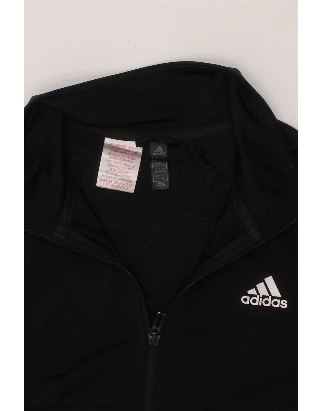 ADIDAS Boys Tracksuit Top Jacket 13-14 Years Black Polyester Vintage Adidas and Second-Hand Adidas from Messina Hembry 