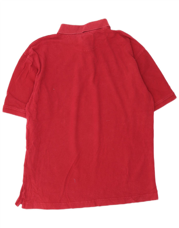 DOCKERS Herren-Poloshirt, groß, Burgunderrot, Baumwolle