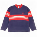 Adidas Herren-Sweatshirt-Pullover, mittelgroß, Marineblau, Farbblock