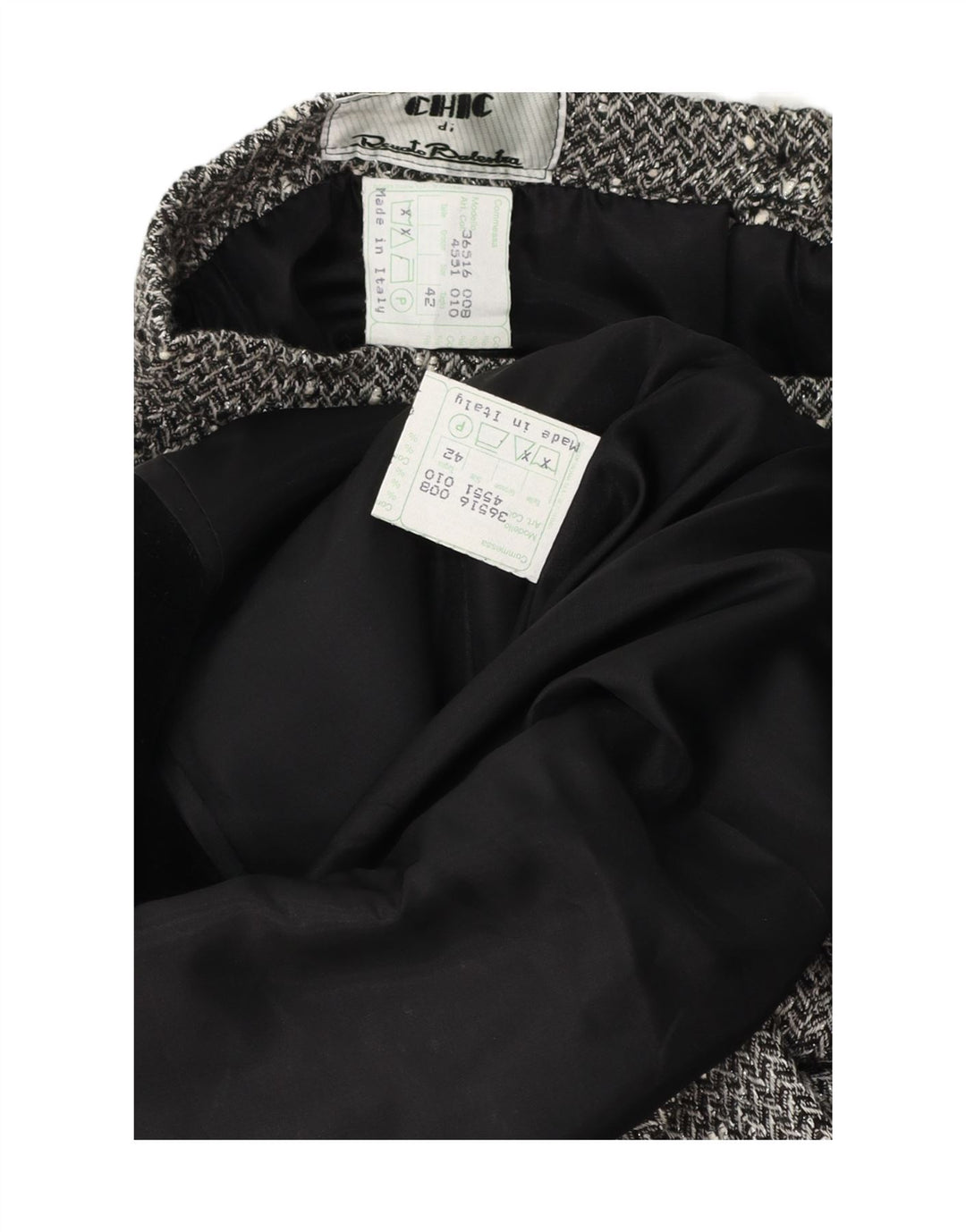 Schickes 2-teiliges Rock-Set mit 3 Knöpfen für Damen IT 42 Medium W28 Grau meliert