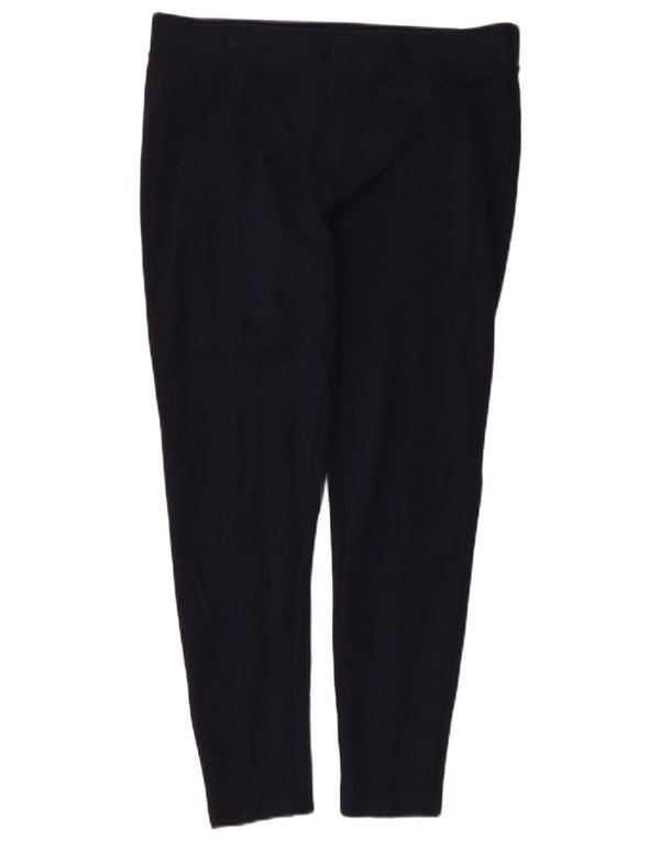 Marks & Spencer Womens Leggings UK 16 Large  Navy Blue Viscose