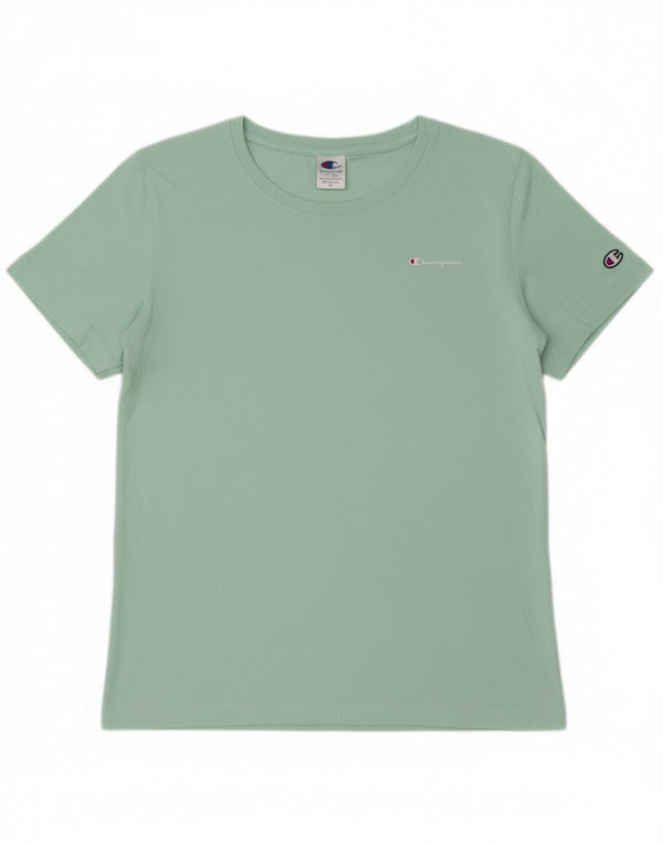 Champion Damen T-Shirt Top UK 14 Large Grün