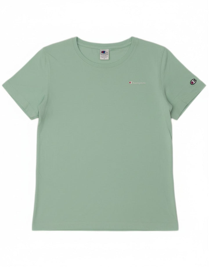 Champion Damen T-Shirt Top UK 14 Large Grün