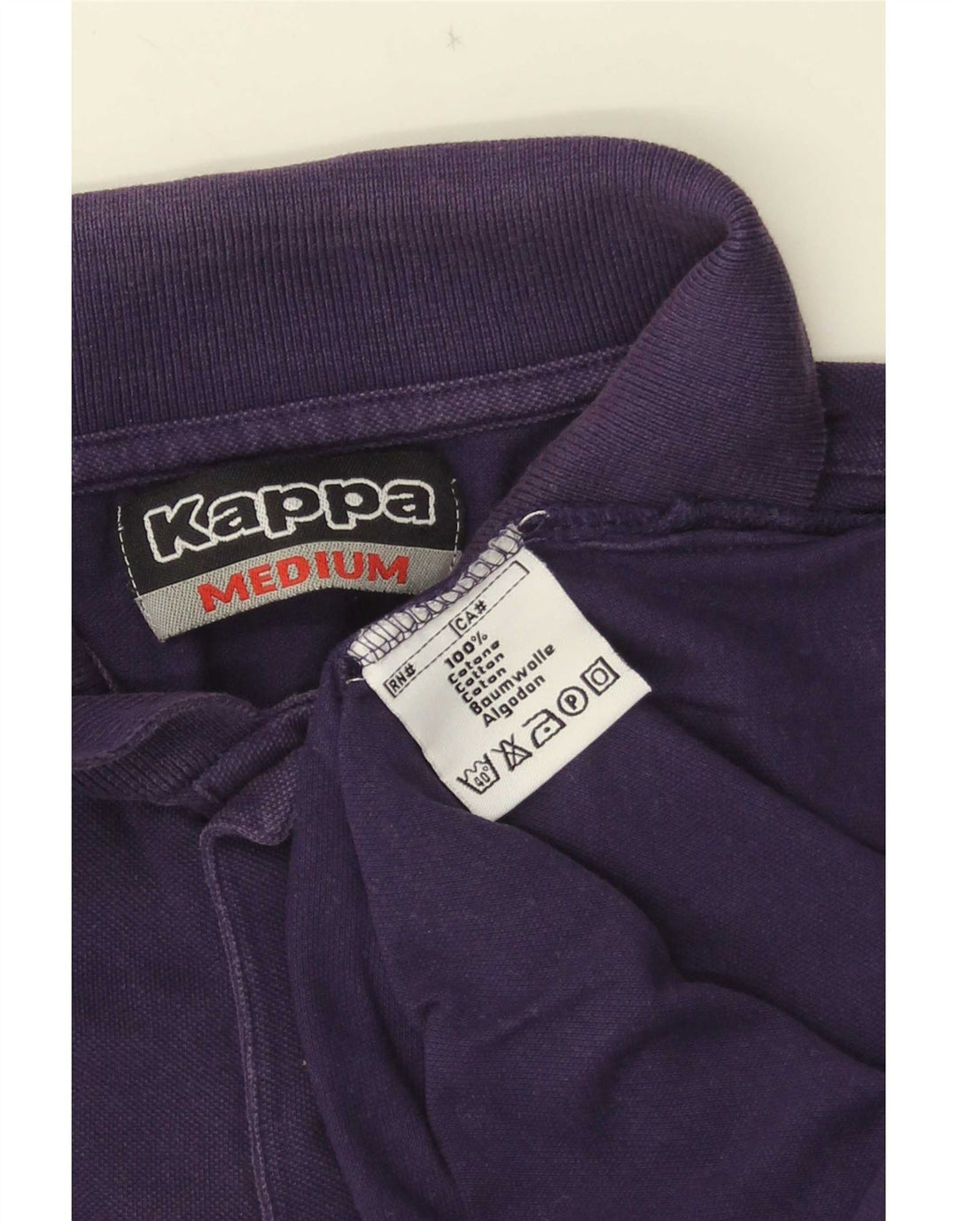 Kappa Herren-Poloshirt, mittelmarineblaue Baumwolle