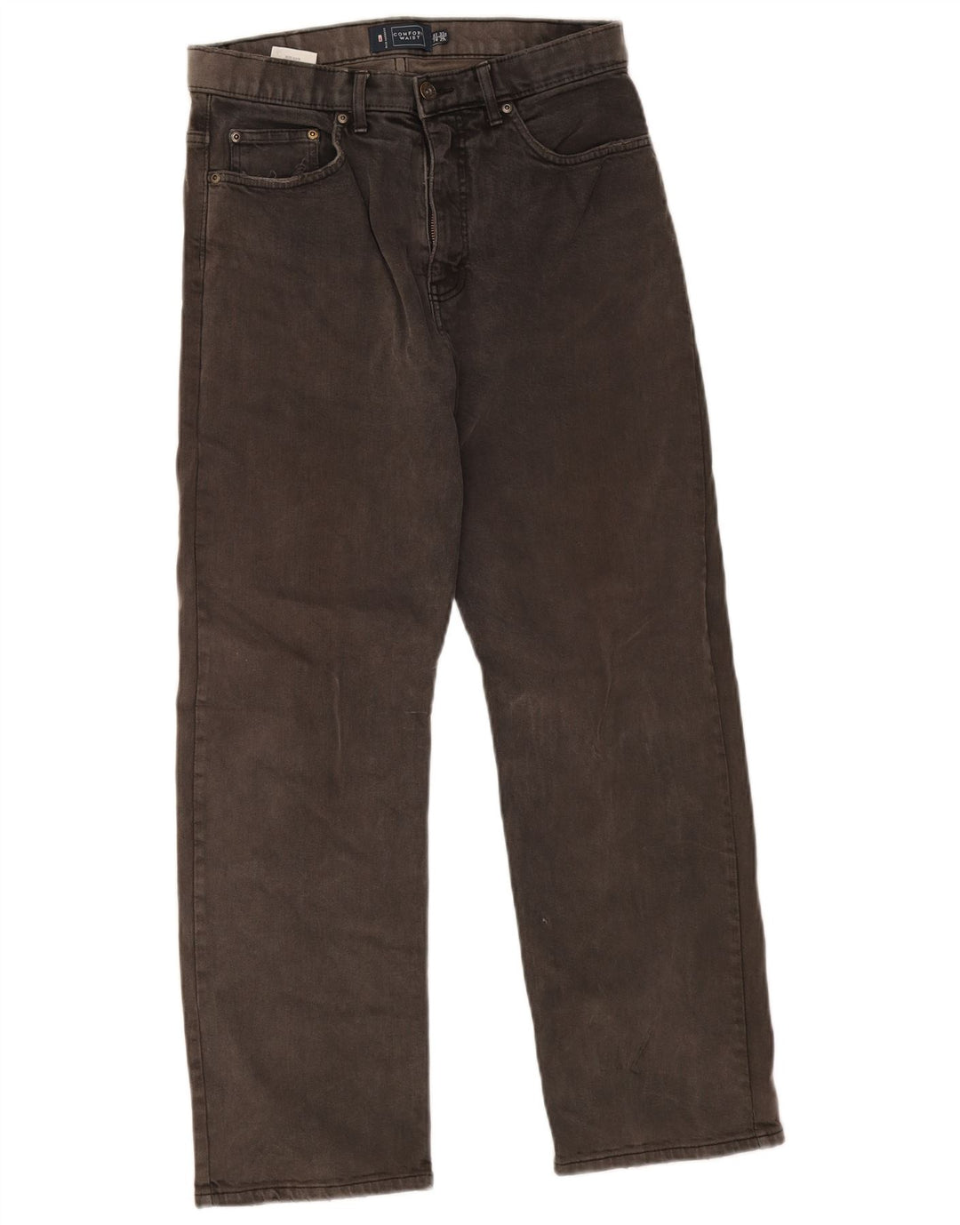 Marks & Spencer Herren Blue Harbor Straight Jeans W32 L29 Graue Baumwolle