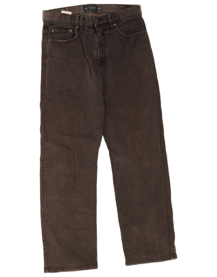 Marks & Spencer Herren Blue Harbor Straight Jeans W32 L29 Graue Baumwolle